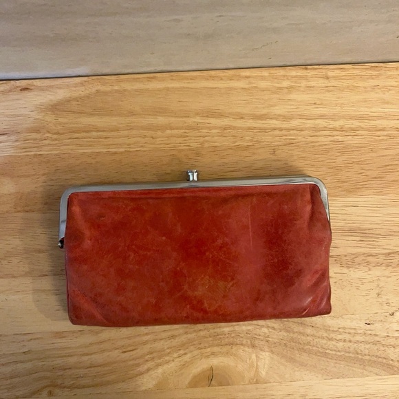 HOBO Lauren Polished Leather Double Frame Design Vintage-Inspired Aesthetic - Picture 1 of 16